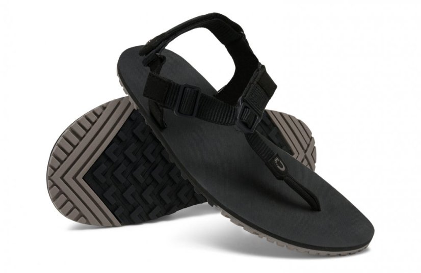 VÝPRODEJ Pánské turistické barefoot sandály Xero Shoes H-Trail - Black - Barva: Černá, Velikost: 45