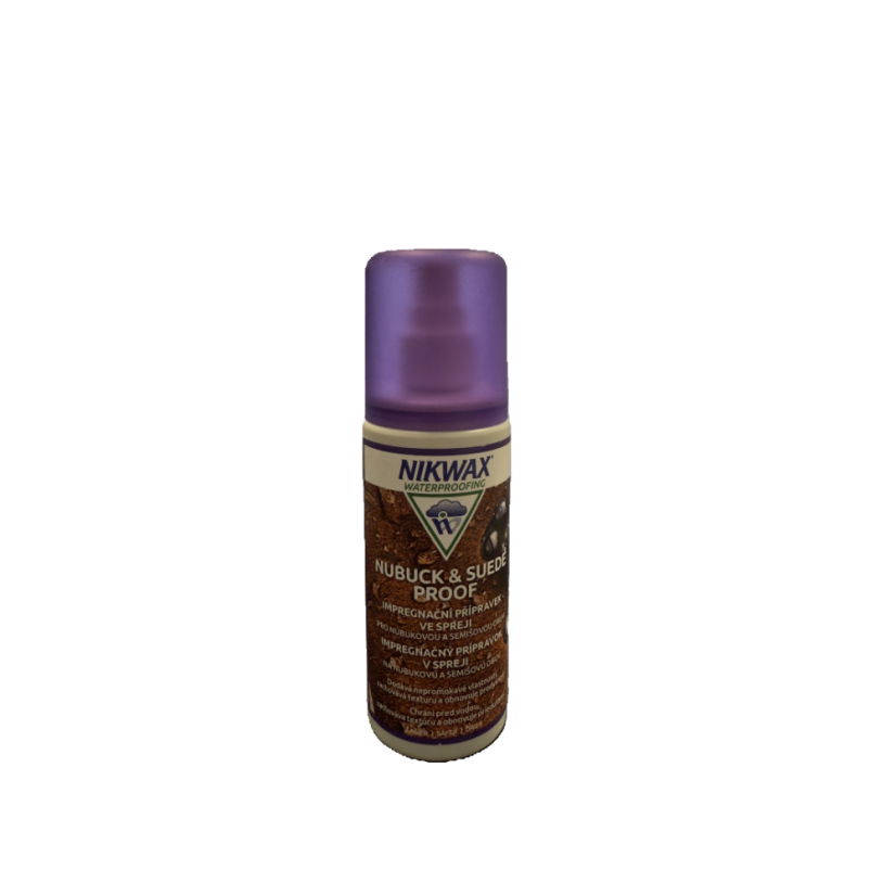 Impregnace na barefoot a sportovní obuv | Nikwax - Nikwax Impregnace: Impregnační přípravek pro NUBUK A SEMIŠ ve spreji 125 ml