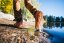 VÝPRODEJ Pánské voděodolné turistické barefoot boty Xero Shoes Scrambler Trail Mid WP - Barva: Java Brown Mocha Bisque (Men Trail), Velikost: 48