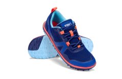 VÝPRODEJ Dámské trailové barefoot boty Xero Shoes Scrambler Low - Sodalite Blue/Orange