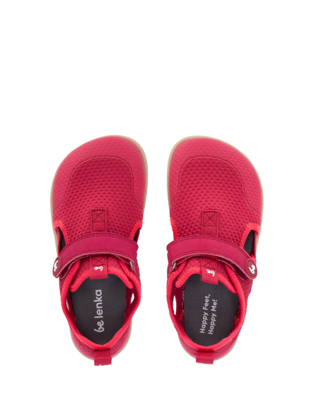 Dětské barefoot sandály Be Lenka Zest - Berry - Barva: Berry Zest, Velikost: 34