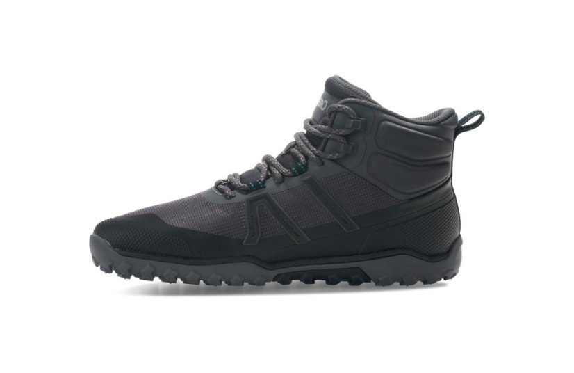 VÝPRODEJ Dámské turistické barefoot boty Xero Shoes Scrambler Trail Mid - Asphalt Black