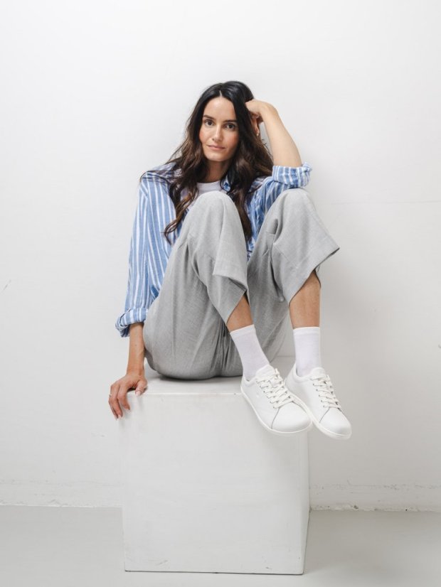 Unisex kožené barefoot tenisky Be Lenka Core - All White - Barva: All White Core, Velikost: 38
