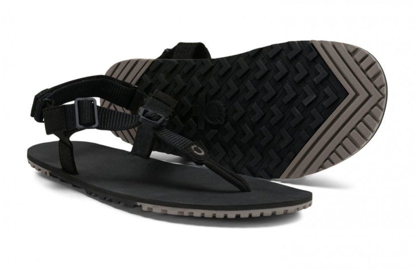 VÝPRODEJ Pánské turistické barefoot sandály Xero Shoes H-Trail - Black - Barva: Černá, Velikost: 45