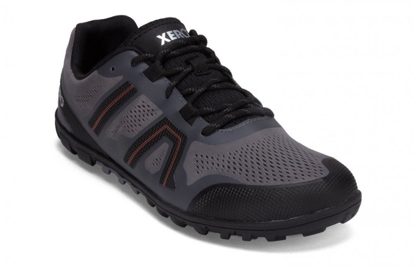 Pánské trailové barefoot boty Xero Shoes Mesa Trail II - Steel Gray/Orange - Velikost: 44,5