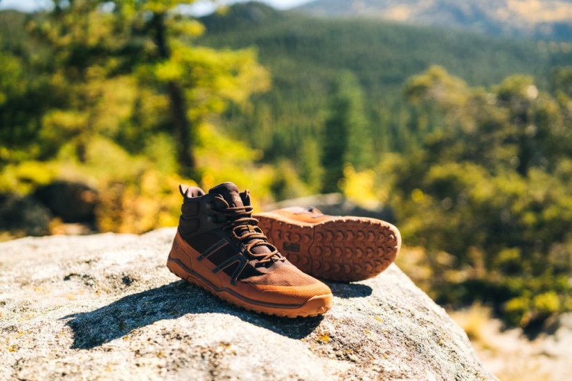 VÝPRODEJ Pánské voděodolné turistické barefoot boty Xero Shoes Scrambler Trail Mid WP - Barva: Java Brown Mocha Bisque (Men Trail), Velikost: 48
