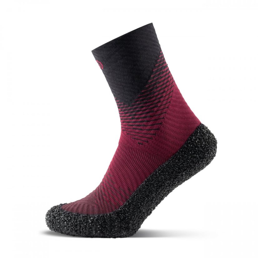 DOPRODEJ Barefoot ponožkoboty Skinners 2.0 Compression - Barva: CARMINE, Velikost: 43-44