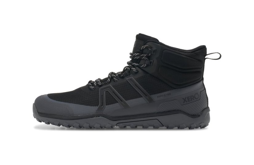 Dámské voděodolné turistické barefoot boty Xero Shoes Scrambler Trail Mid WP - Black Asphalt
