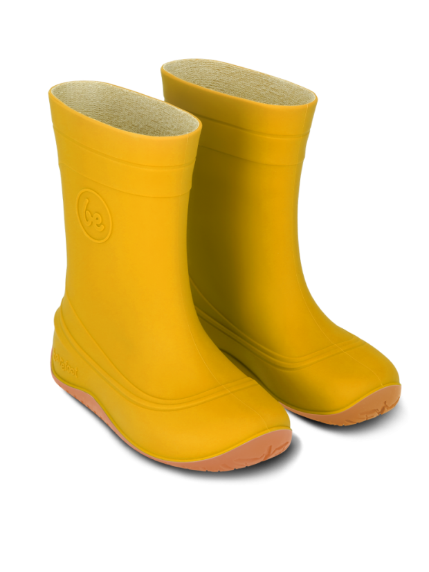 Dětské barefoot gumáky Be Lenka Pudds - Yellow - Barva: Yellow Pudds, Velikost: 31