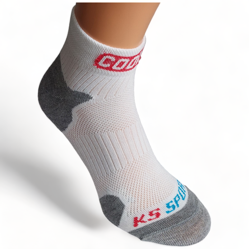 KS CoolMax - chladivé běžecké ponožky - Barva: šedo-černá, Velikost: 39-41