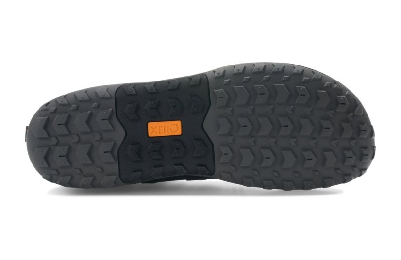 VÝPRODEJ Pánské turistické barefoot boty Xero Shoes Scrambler Trail Mid - Aspahlt Black