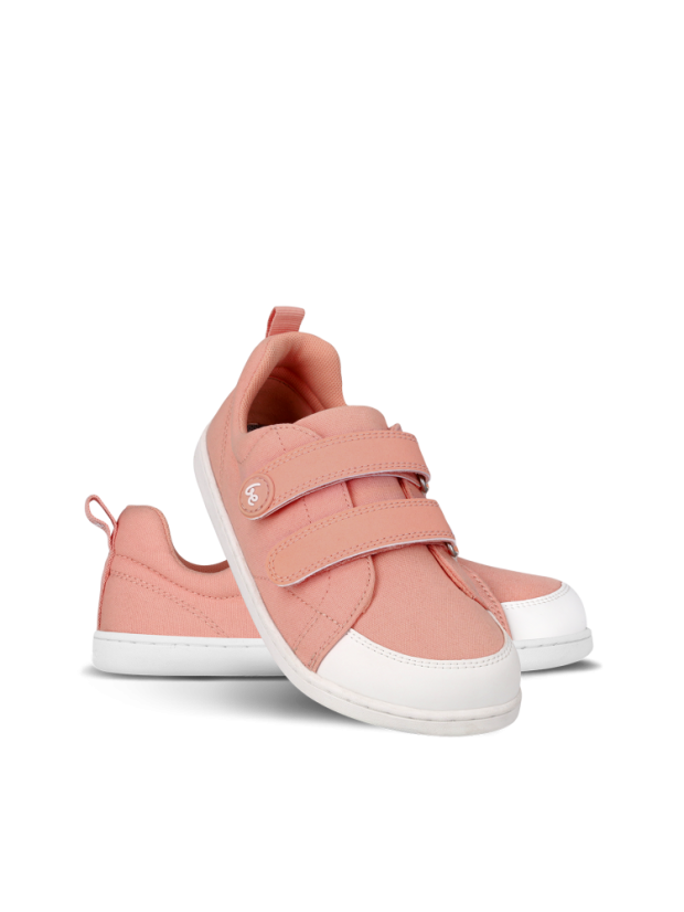 Dětské barefoot tenisky Be Lenka Canvi - Coral Pink - Barva: Coral Pink Canvi, Velikost: 34