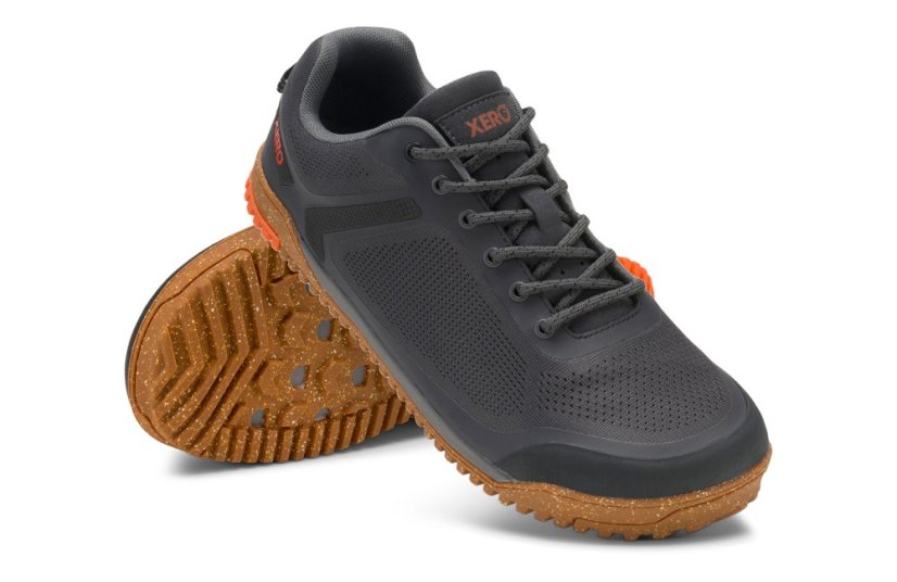Pánské turistické barefoot boty Xero Shoes Ridgeway Mesh Low - Faded Black - Velikost: 39,5