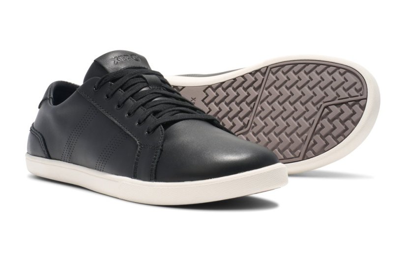 Pánské kožené barefoot tenisky Xero Shoes Dillon Leather - Black - Velikost: 47