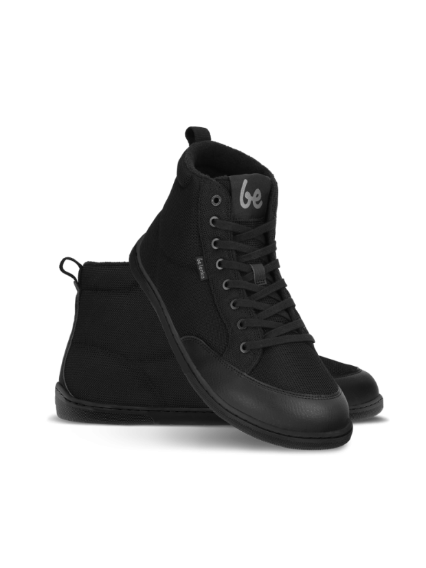 Unisex zateplené barefoot tenisky Be Lenka Rebound Thermo - All Black - Barva: All Black Thermo, Velikost: 36