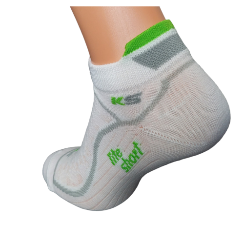 KS Lite Short - nízké běžecké ponožky - Barva: Bílá, Velikost: 45-47