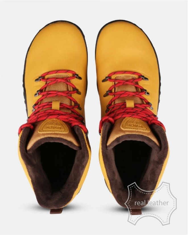 Kilpi BARE LEATHER HIGH-U – kožené barefoot boty s membránou