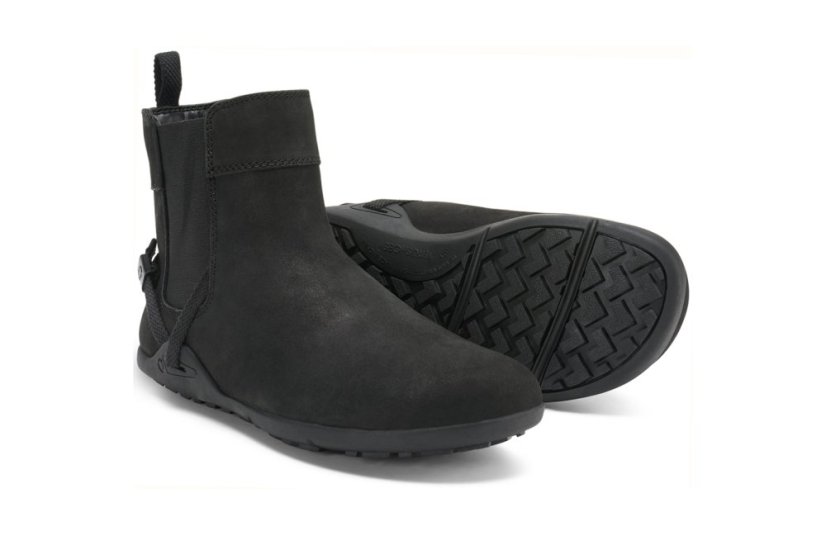 VÝPRODEJ Dámské kožené barefoot chelsea boty Xero Shoes Tari - Black - Velikost: 38,5