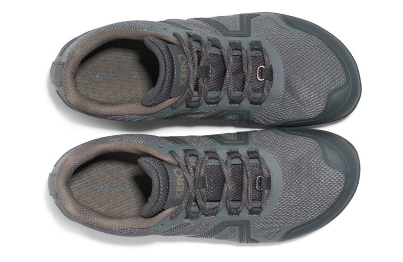 Pánské voděodolné trailové barefoot boty Xero Shoes Mesa Trail WP - Steel Gray Asphalt - Velikost: 42,5