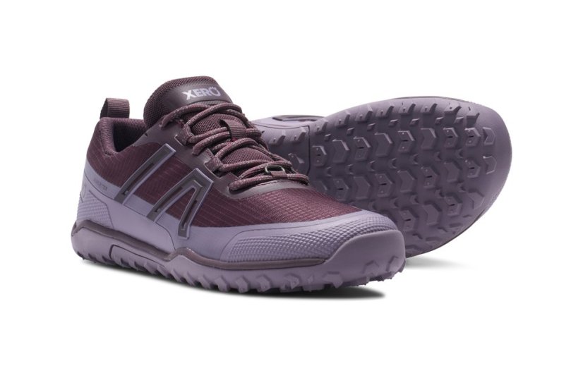 Dámské voděodolné turistické barefoot boty Xero Shoes Scrambler Trail Low WP - Plum Perfect Sage Purple - Barva: Plum Perfect Sage Purpe, Velikost: 42