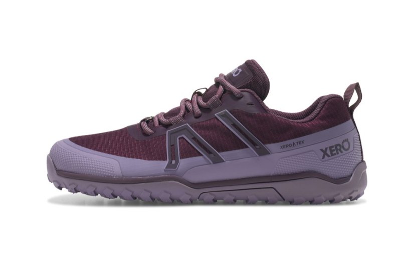 Dámské voděodolné turistické barefoot boty Xero Shoes Scrambler Trail Low WP - Plum Perfect Sage Purple - Barva: Plum Perfect Sage Purpe, Velikost: 42