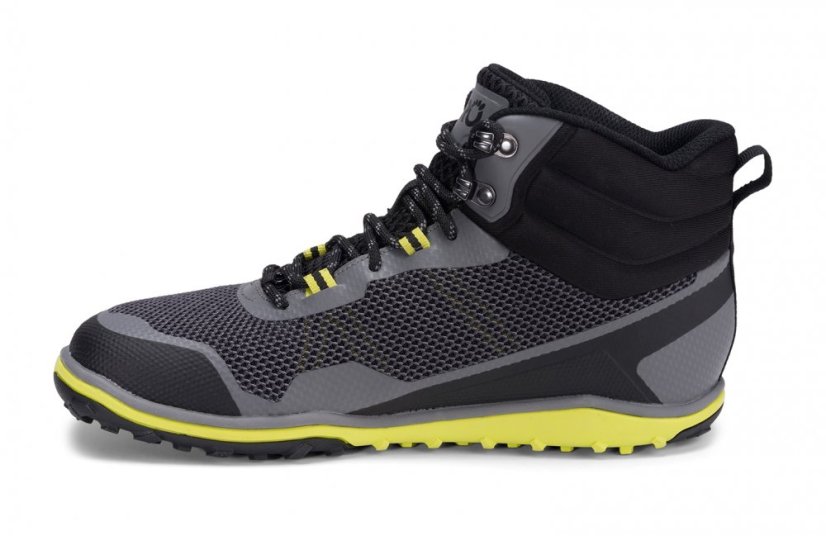 XERO Scrambler Mid MEN - pánská turistická barefoot obuv s podrážkou Michelin Fiberlite - Barva: Steel Grey Sulfur, Velikost: 44