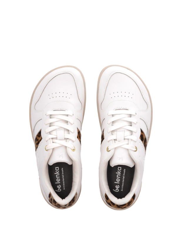 Unisex kožené barefoot tenisky Be Lenka Cellestia - White Leopard - Barva: White Leopard Cellestia, Velikost: 37