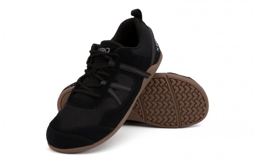 XERO Prio Suede pánské barefoot - Barva: Black Gum, Velikost: 44,5