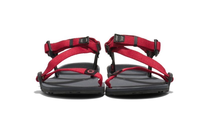 Dětské barefoot sandály Xero Shoes Z-Trail Big Kids - Charcoal Red Pepper
