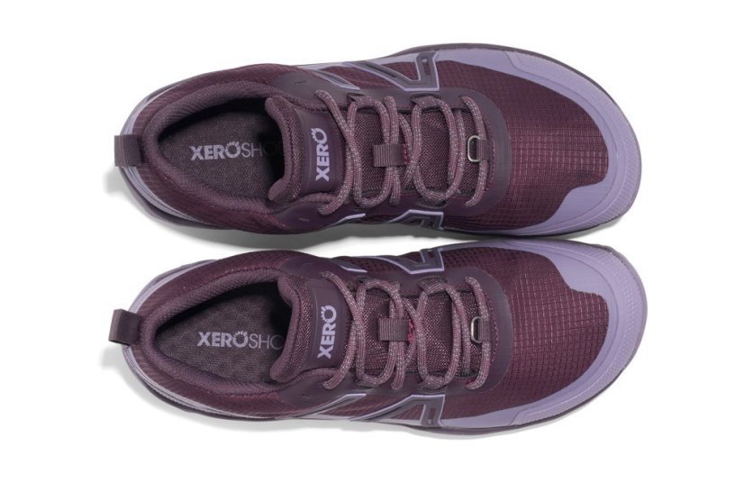 Dámské voděodolné turistické barefoot boty Xero Shoes Scrambler Trail Low WP - Plum Perfect Sage Purple - Barva: Plum Perfect Sage Purpe, Velikost: 42