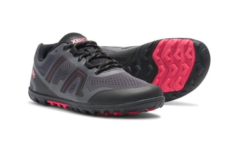 Dámské trailové barefoot boty Xero Shoes Mesa Trail II - Asphalt Raspberry - Velikost: 36