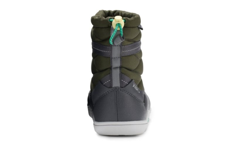 DOPRODEJ Dětské zimní barefoot boty Xero Shoes Alpine Pull On - Army Green