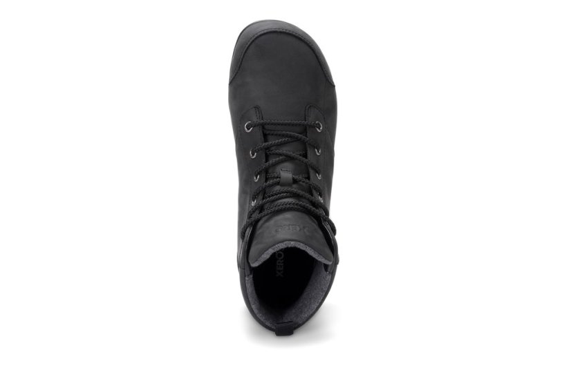 VÝPRODEJ Pánské zateplené kožené barefoot kotníkové boty Xero Shoes Denver - Barva: Black Denver Leather, Velikost: 46