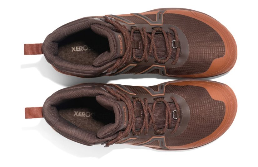 VÝPRODEJ Pánské voděodolné turistické barefoot boty Xero Shoes Scrambler Trail Mid WP - Barva: Java Brown Mocha Bisque (Men Trail), Velikost: 48