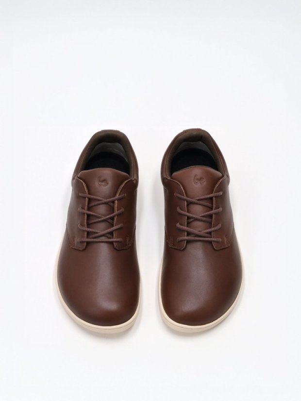 Unisex kožené barefoot tenisky Be Lenka Cityscape - Dark Brown - Barva: Dark brown Cityscape, Velikost: 43
