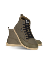 Unisex zateplené barefoot tenisky Be Lenka Rebound Thermo - Army Green