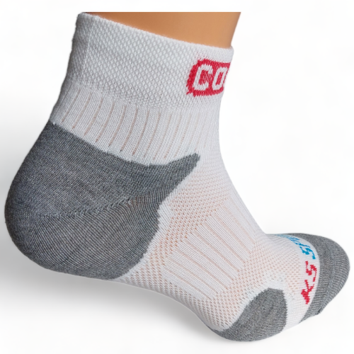 KS CoolMax - chladivé běžecké ponožky - Barva: Bílá, Velikost: 37-38
