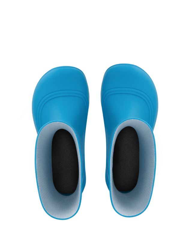 Dětské barefoot gumáky Be Lenka Pudds - Aqua Blue - Barva: Aqua Blue, Velikost: 22