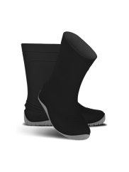 Dětské barefoot gumáky Be Lenka Pudds - Black
