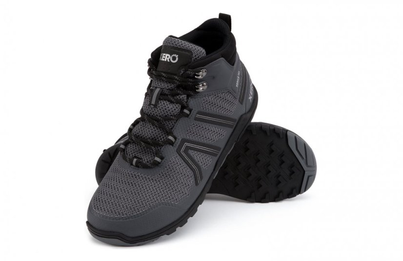 XERO Xcursion Fusion – Pánské turistické barefoot boty s membránou - Barva: Black Titanium, Velikost: 40