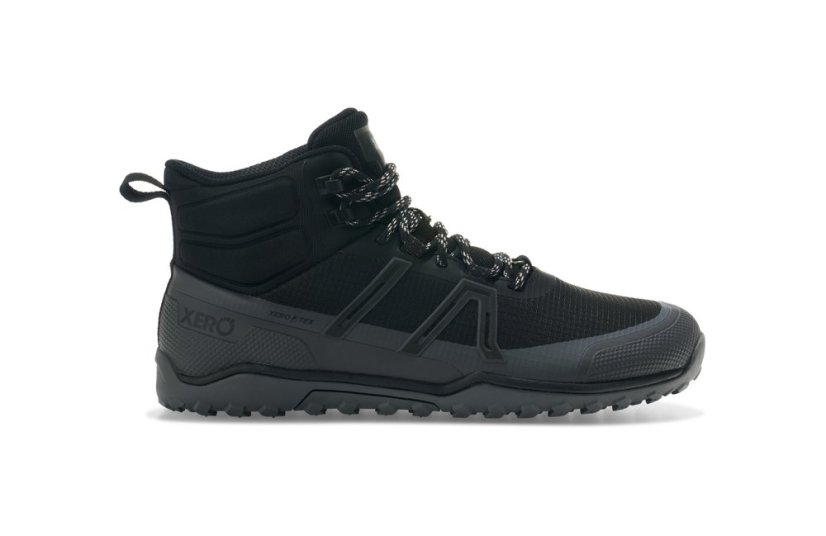 Dámské voděodolné turistické barefoot boty Xero Shoes Scrambler Trail Mid WP - Black Asphalt