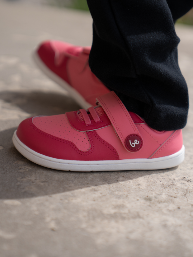 Dětské barefoot tenisky Be Lenka Scoot - Light Dark Pink - Barva: Light Dark Pink Scoot, Velikost: 27