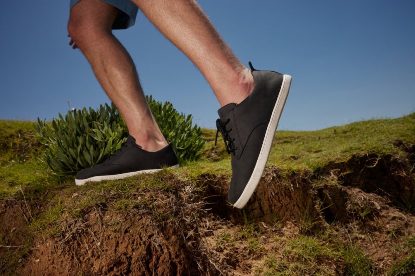 Pánské městské barefoot boty Xero Shoes Glenn - Black/White - Velikost: 42