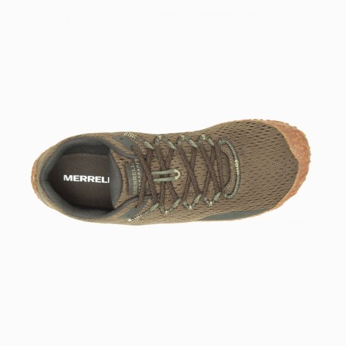 Merrell Vapor Glove 6 - pánská sportovní barefoot obuv - Barva: Olive, Velikost: 41