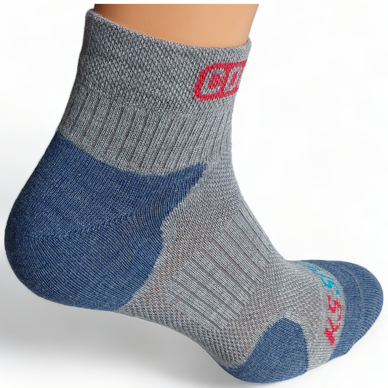 KS CoolMax - chladivé běžecké ponožky - Barva: šedo-černá, Velikost: 39-41