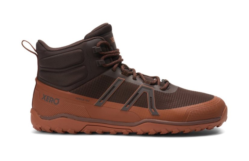 VÝPRODEJ Pánské voděodolné turistické barefoot boty Xero Shoes Scrambler Trail Mid WP - Barva: Java Brown Mocha Bisque (Men Trail), Velikost: 48