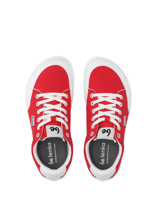Unisex barefoot tenisky Be Lenka Rebound - Red White