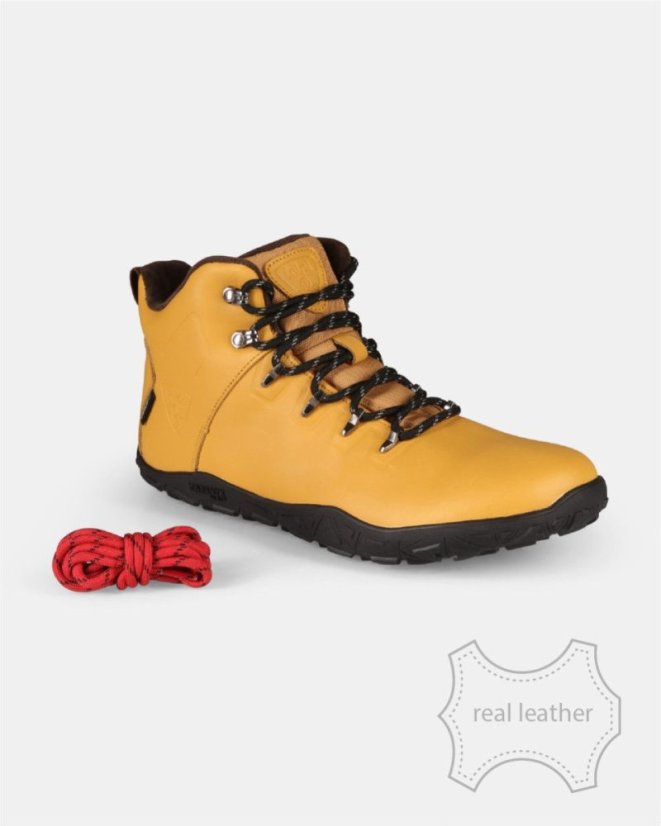 Kilpi BARE LEATHER HIGH-U – kožené barefoot boty s membránou