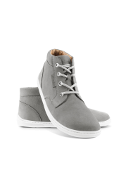 Unisex kožené barefoot kotníkové boty Be Lenka Synergy - Peble