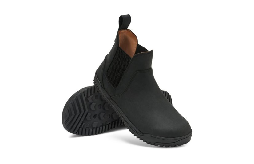 Dámské kožené barefoot chelsea boty Xero Shoes Ridgeway Chelsea - Black